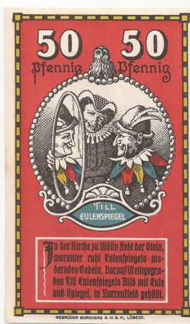 Реверс банкноты 50 fenigów (Niemcy) 1921