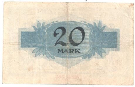 Реверс банкноты 20 marek (Niemcy) 1918