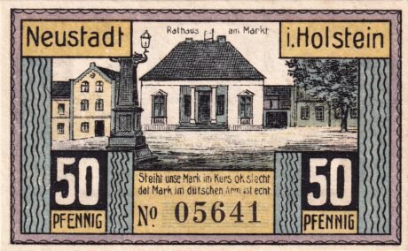 Реверс банкноты 50 пфеннигов (Германия) 1921 года