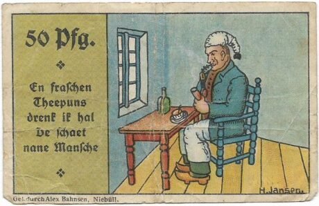 Реверс банкноты 50 fenigów (Niemcy) 1920