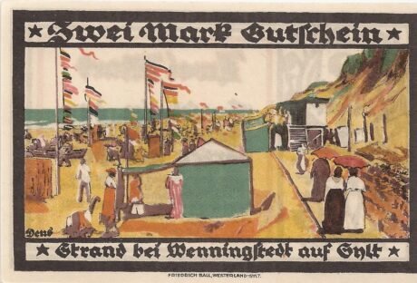 Реверс банкноты 2 marki (Niemcy) 1921