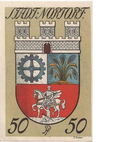 Реверс банкноты 50 fenigów (Niemcy) 1920