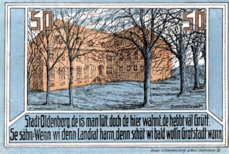 Реверс банкноты 50 fenigów (Niemcy) 1921