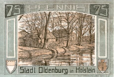 Реверс банкноты 75 пфеннигов (Германия) 1921 года