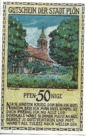 Реверс банкноты 50 fenigów (Niemcy) 1921