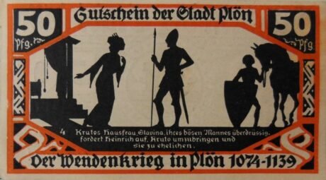 Реверс банкноты 50 fenigów (Niemcy) 1921