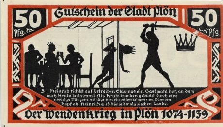 Реверс банкноты 50 fenigów (Niemcy) 1921