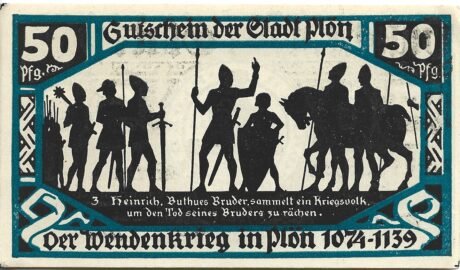 Реверс банкноты 50 fenigów (Niemcy) 1921