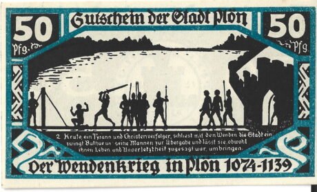 Реверс банкноты 50 fenigów (Niemcy) 1921