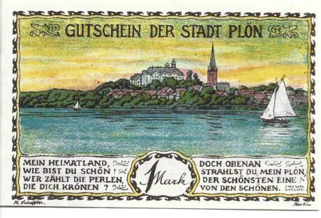 Реверс банкноты 1 marka (Niemcy) 1921