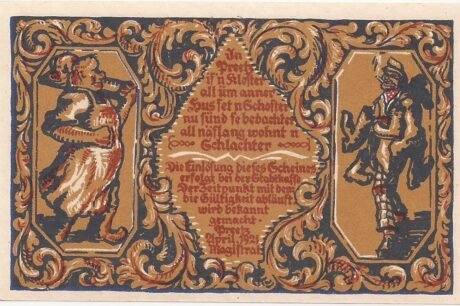 Реверс банкноты 50 fenigów (Niemcy) 1921