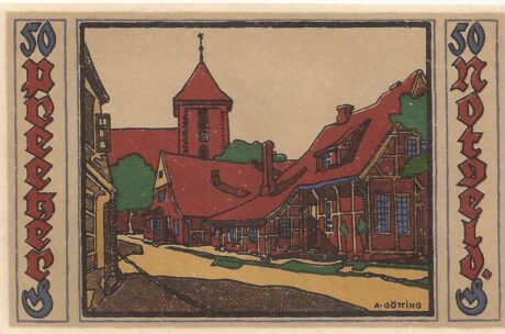 Реверс банкноты 50 fenigów (Niemcy) 1921