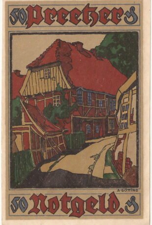 Реверс банкноты 50 fenigów (Niemcy) 1921