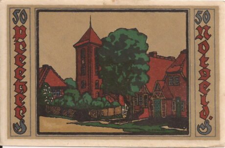 Реверс банкноты 50 fenigów (Niemcy) 1921