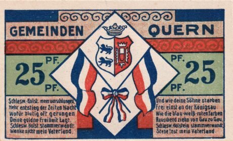 Реверс банкноты 25 fenigów (Niemcy) 1921