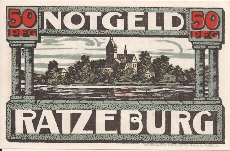 Реверс банкноты 50 fenigów (Niemcy) 1921