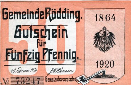 Аверс банкноты 50 fenigów (Niemcy) 1920