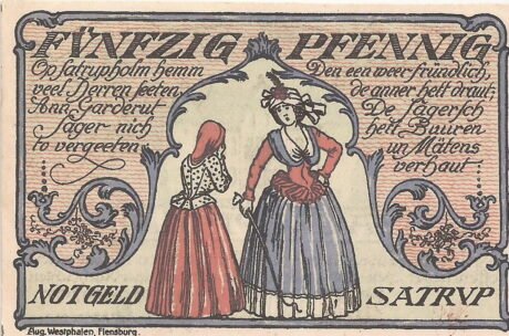 Реверс банкноты 50 fenigów (Niemcy) 1921