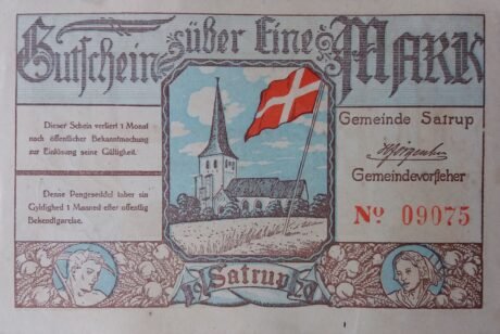 Аверс банкноты 1 marka (Niemcy) 1920