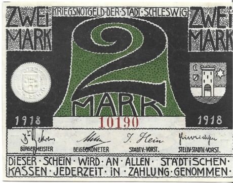 Аверс банкноты 2 marki (Niemcy) 1918