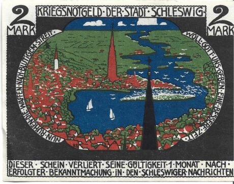 Реверс банкноты 2 marki (Niemcy) 1918