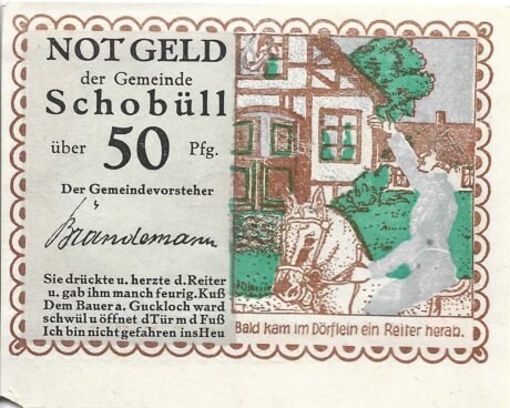 Аверс банкноты 50 пфеннигов (Германия)