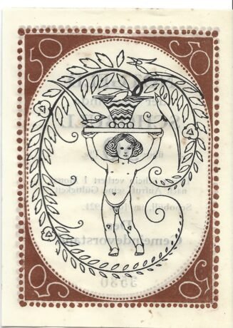 Реверс банкноты 50 fenigów (Niemcy) 1921