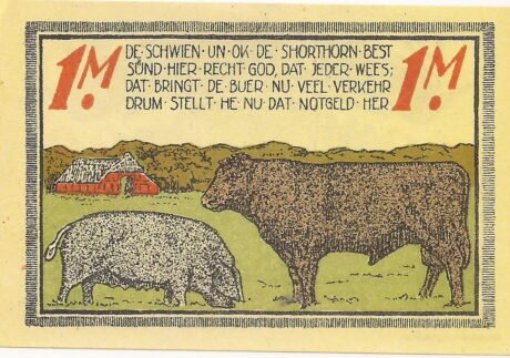 Реверс банкноты 1 marka (Niemcy)