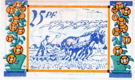 Реверс банкноты 25 fenigów (Niemcy) 1921