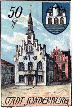 Реверс банкноты 50 fenigów (Niemcy) 1920