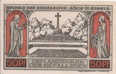 Реверс банкноты 50 пфеннигов (Германия) 1920 года