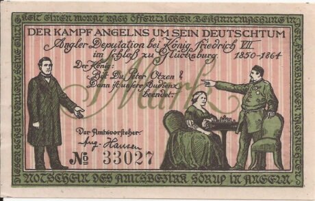 Аверс банкноты 1 marka (Niemcy) 1919