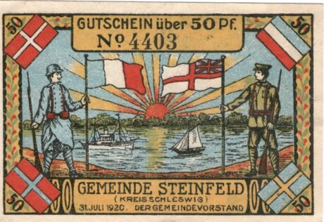 Аверс банкноты 50 fenigów (Niemcy) 1920