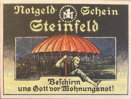 Реверс банкноты 1 марка (Германия)