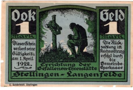 Аверс банкноты 1 marka (Niemcy)