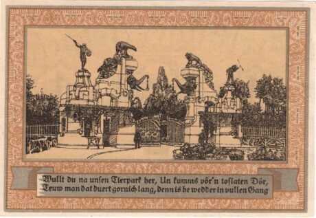 Реверс банкноты 1 marka (Niemcy) 1920