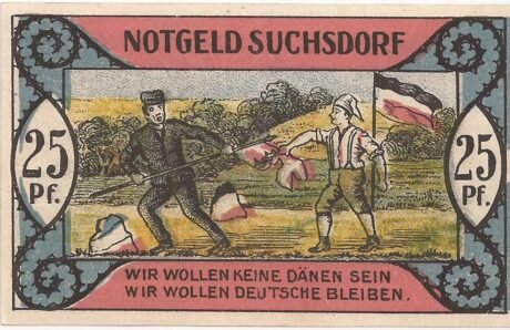 Реверс банкноты 25 fenigów (Niemcy) 1921