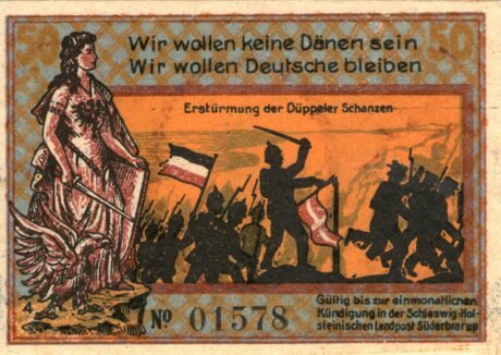 Реверс банкноты 50 fenigów (Niemcy)