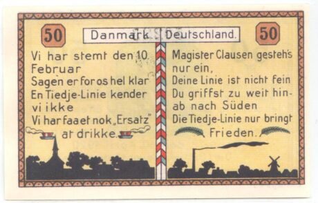 Реверс банкноты 50 fenigów (Niemcy)