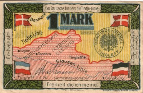 Реверс банкноты 1 marka (Niemcy) 1920