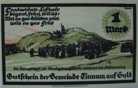 Реверс банкноты 1 marka (Niemcy) 1921