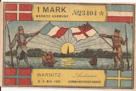 Аверс банкноты 1 марка (Германия) 1820 года