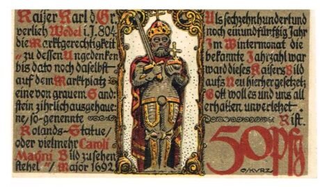 Реверс банкноты 50 fenigów (Niemcy) 1921