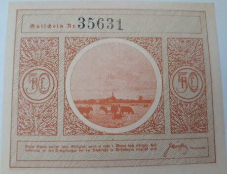 Аверс банкноты 50 пфеннигов (Германия)