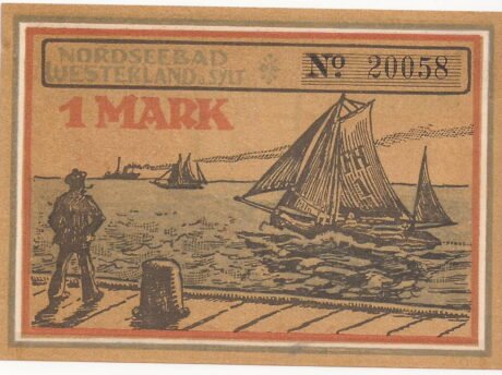 Реверс банкноты 1 marka (Niemcy) 1921