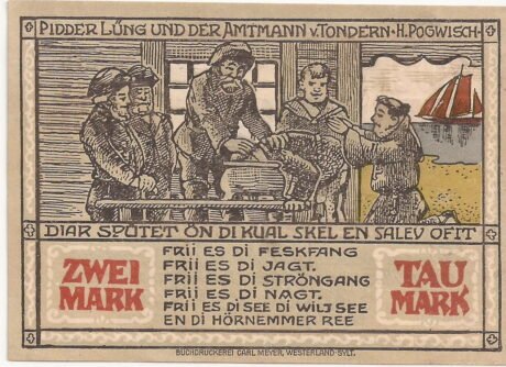 Реверс банкноты 2 marki (Niemcy) 1921