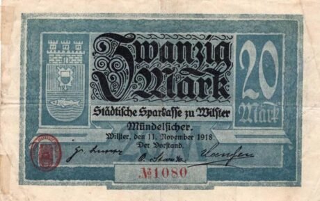 Аверс банкноты 20 Mark Sparkasse (Niemcy) 1918