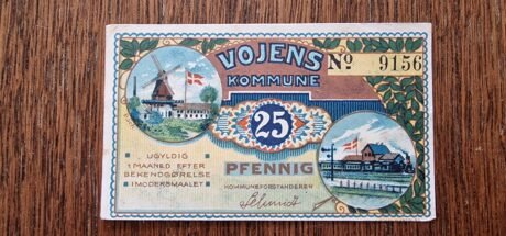 Аверс банкноты 25 fenigów (Niemcy) 1920