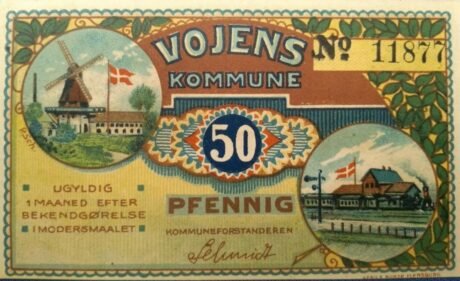 Аверс банкноты 50 fenigów (Niemcy) 1920