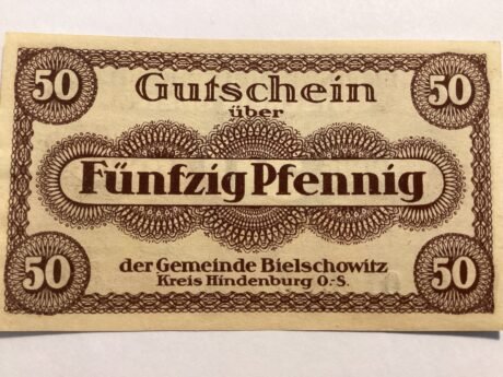 Реверс банкноты 50 пфеннигов (Германия) 1917 года